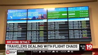 Flight reductions could disrupt weekend travel; Cleveland Hopkins Airport experiencing delays