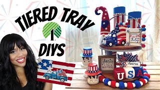 7 *EASY* DOLLAR TREE TIERED TRAY DIYs┃How to Decorate Your Tiered Tray ┃HOME DECOR┃ by Make It With Micah DIY Decor 1,438 views 2 years ago 16 minutes