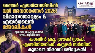 Qatar Airways Hiring Now 2026 ✈️ Cabin Crew, Ground Staff, IT, HR, Engineers, #aviation #airportjobs