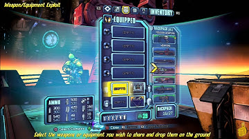 Borderlands The Pre-Sequel: Weapon/Equipment Duplicating Exploit - HTG