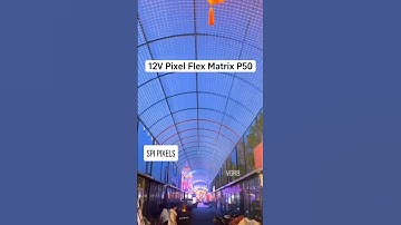 12V pebble seed SPI Pixel addressable flexible mesh matrix grid sheet P20 P50 P100 #meshmatrix