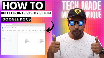 How to put two bulleting point on the same line google docs | how to add bulleting point in docs