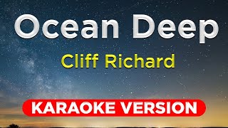 OCEAN DEEP - Cliff Richard (KARAOKE VERSION with lyrics) || Music Asher