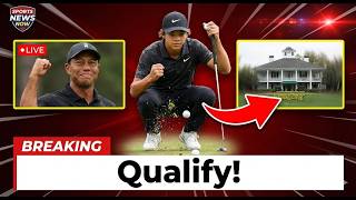 TIGER IN TEARS. Watch Tiger Woods React To Charlie Winning The Masters Qualifier!