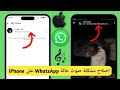 كيفية إصلاح مشكلة صوت حالة واتساب على iPhone حل مشكلة صوت حالة واتساب mp3