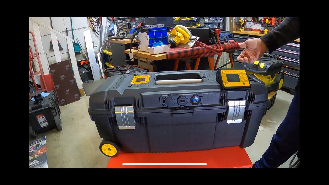 12/24v 6.7kwh Electrodacus / heltec relay bms . toolbox caster case. detailed install