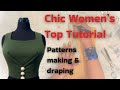 Sew Easy Women’s Top | Simple Pattern &amp; Step-by-Step Tutorial ✂️✨