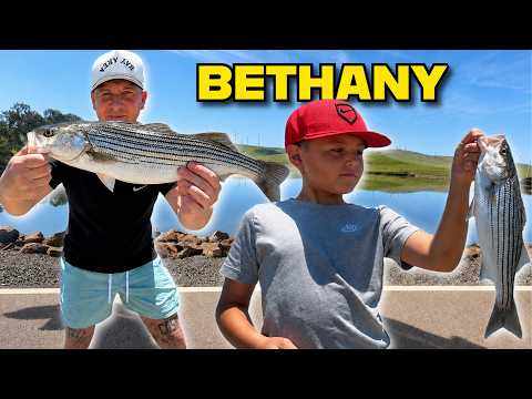 Striped Bass & Largemouth Bass fishing at Bethany Reservoir & Clifton Court #fishing