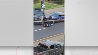 Arrest of burnout suspect in West Midtown caught on camera