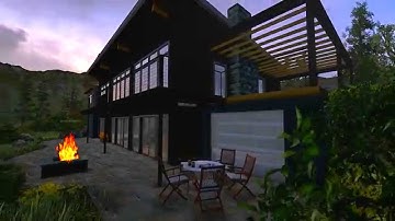 Lumion 5 Architectural visualization Cottage House near Lake, Architectural video animation Lumion 5