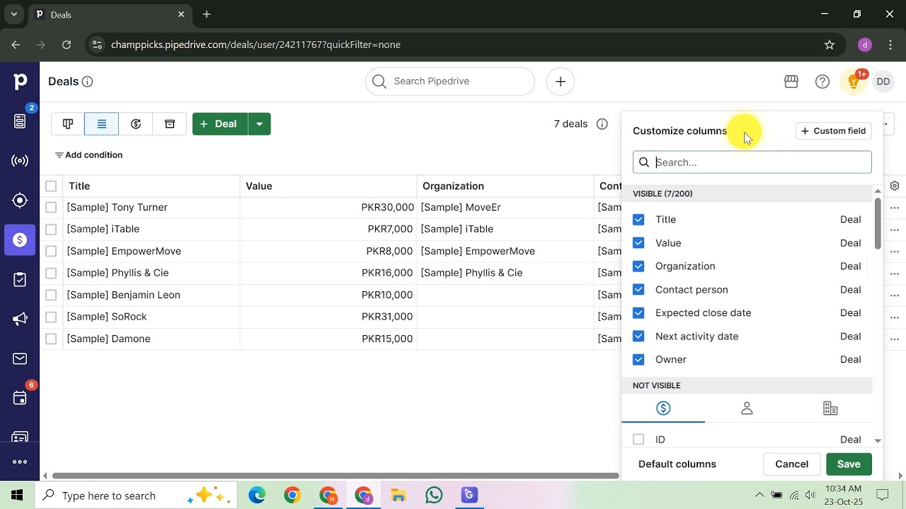 How To Edit Columns In Pipedrive - YouTube