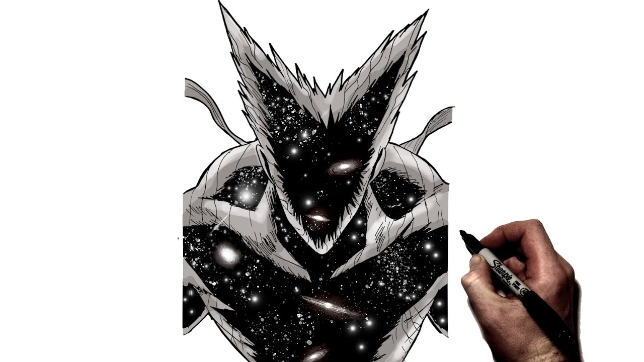 How To Draw Awakened Garou - Cosmic Fear Mode