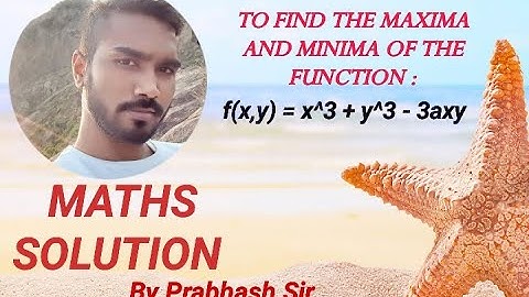 Find the max and min of the function  f(x,y) = x^3 + y^3 - 3axy #viral #trending