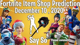 Fortnite Item Shop Prediction December 10th , 2020 | Fortnite Item Shop Prediction 10 December 2020