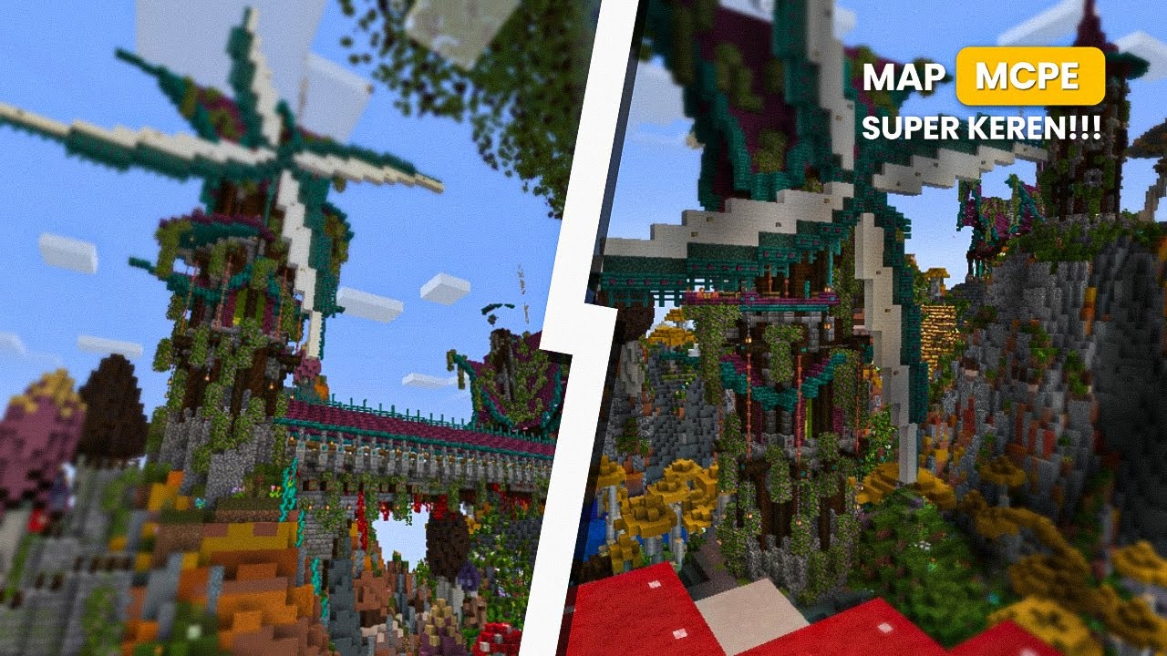 MAP MCPE/JAVA PALING BAGUS DAN SUPER KEREN SUPPORT V 1.18/1.20 - YouTube