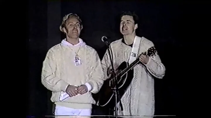 Stuart Adamson and Richard Jobson, Glasgow, 1989