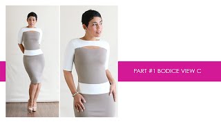 Mimi G Style for Simplicity, Pattern 1276 Tutorial. Part #1 View C Bodice.