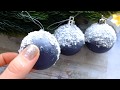 Как я делаю заснеженный шар/новогодний шарик/шарик на елку