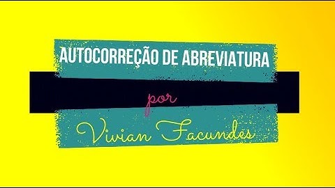 Como fazer autocorreção de abreviatura no libreoffice writer