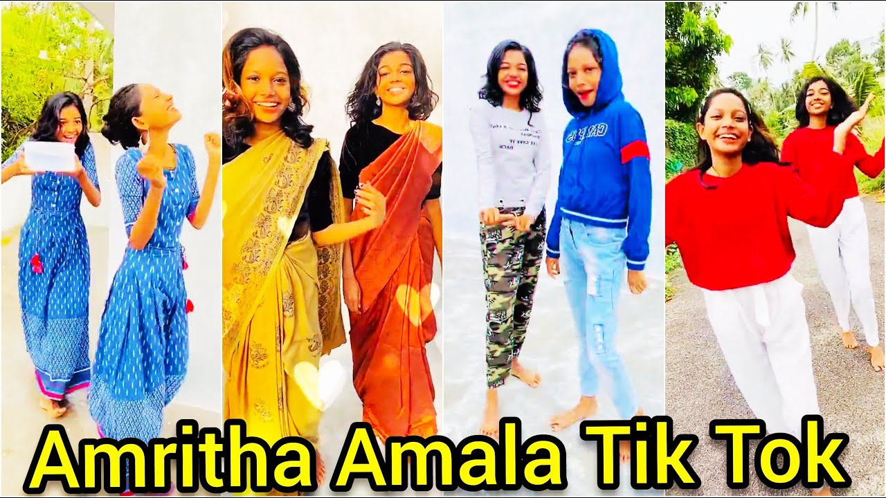  Amritha Amala  TikTok ID            Mallu Cute Sisters Trending Tik Tok Videos
