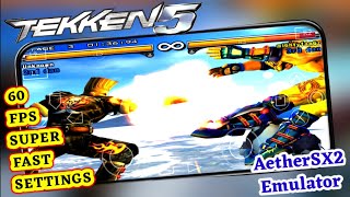 Tekken 5 AetherSX2 Emulator best settings | Tekken 5 aethersx2 emulator 60 fps full speed settings screenshot 5