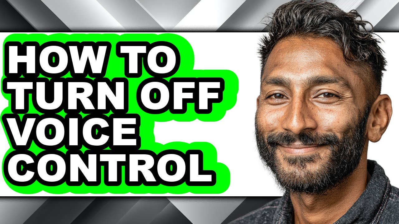 How to Turn Off Voice Control - Easy Guide - YouTube