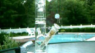 A bunch of us gettin high by the pool