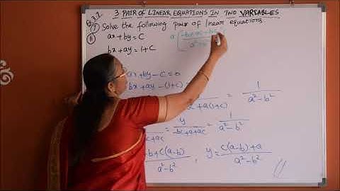 Class 10 - Pair of Linear Equations in two variables (Chapter 3) Exercise 3.7 Optional  (Part 55)