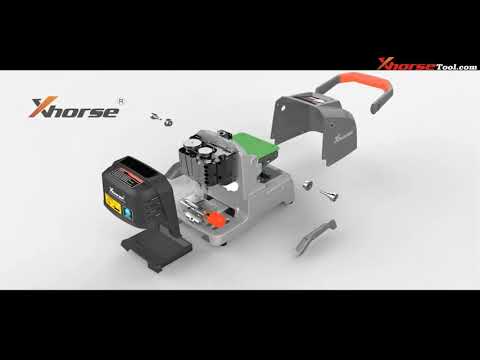 Xhorse Dolphin XP005 Key Cutting Machine with M5 Clamp plus VVDI Key Tool Max Pro As a Screen product demonstration 1
