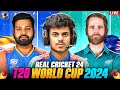 LIVE: India Vs New Zealand - Reliving T20 World Cup 2024 🏆 - Real Cricket 24 #shorts #gaming