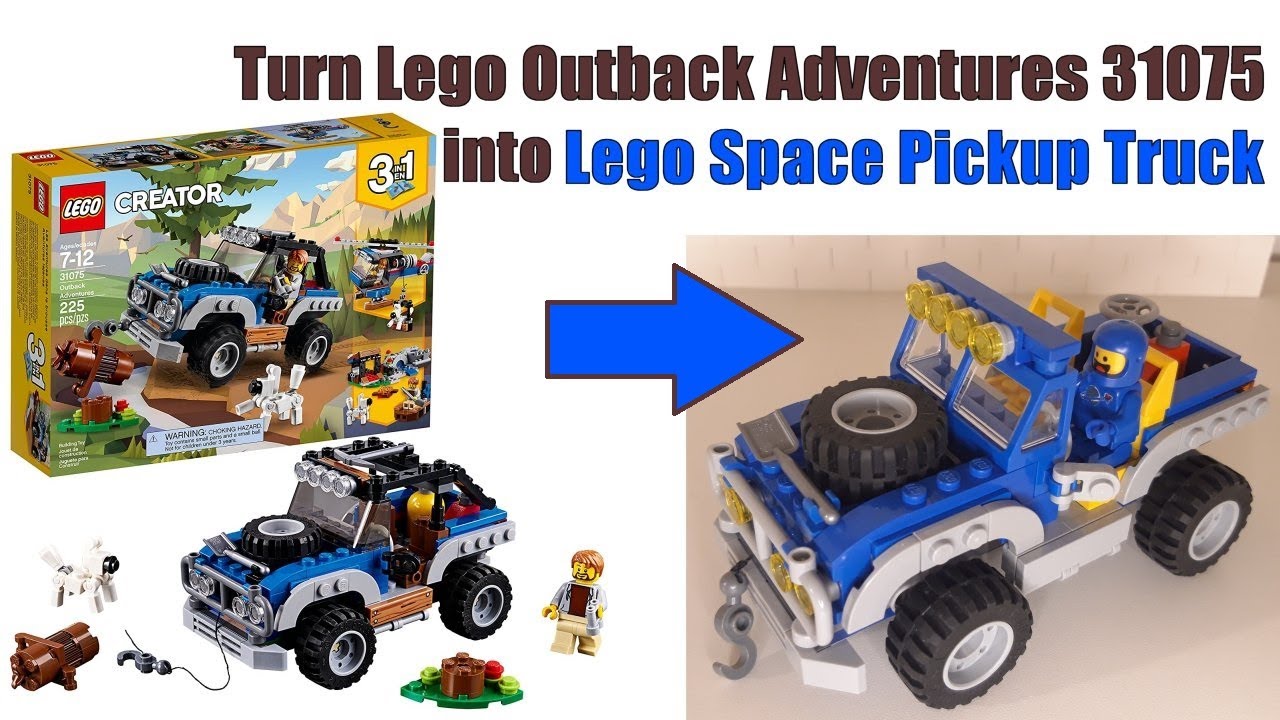 Slagskib typisk ugunstige Upgrade Lego 31075 Outback Adventures into Classic Lego Space Pickup Truck  - YouTube