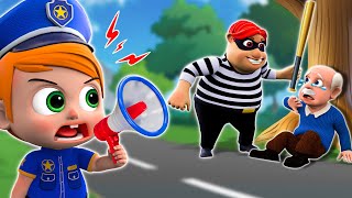 Baby Police Vs Bad Thief ‍♂❌ | Go Away, Bad Guys Song | and More Nursery Rhymes & Kids Song