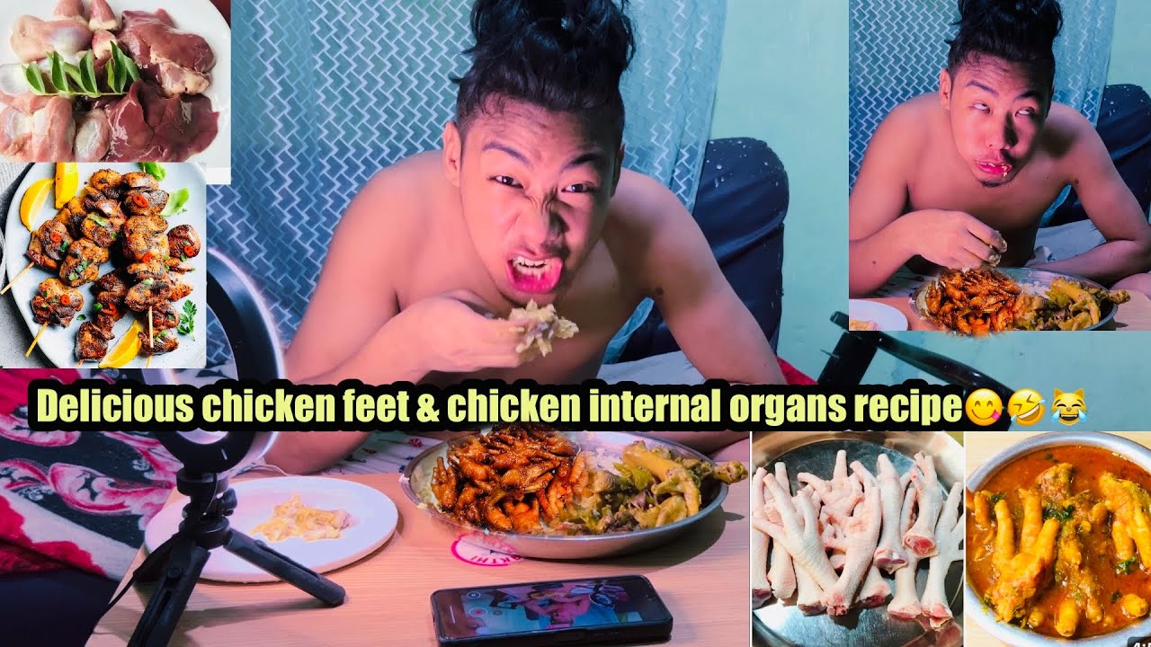 Delicious chicken feet & chicken internal organs recipe ​😋💔🤣