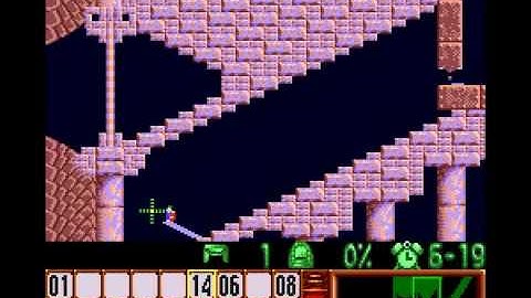 SNES Lemmings Mayhem Level 28 (TAS) - Within 90 seconds