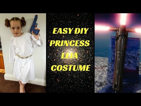 HOW TO MAKE EASY KIDS DIY PRINCESS LEIA COSTUME | CHEAP QUICK EASY