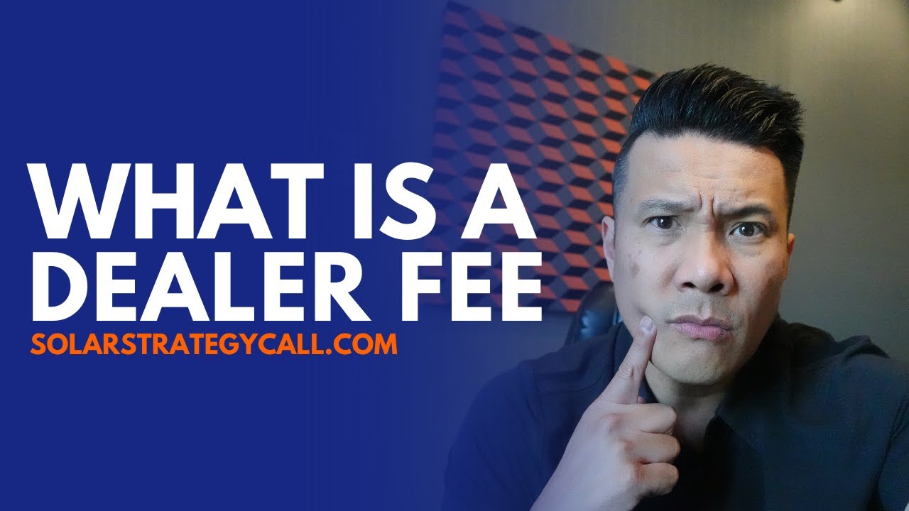 What is a dealer fee? YouTube