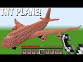 WHAT will HAPPENS if LIGHT PLANE OF 1000 TNT in Minecraft ! MEGA TNT EXPERIMENT !
