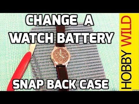 HOW TO CHANGE a WATCH BATTERY - Snap Back Case Tissot PR100