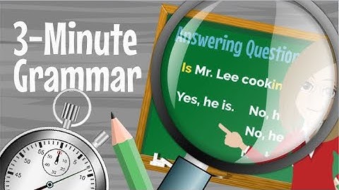 3-Minute English Grammar Lesson - Present Continuous (An introduction)