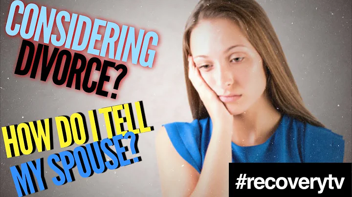 How to Talk to Your Spouse about DIVORCE [EXPERT ADVICE]