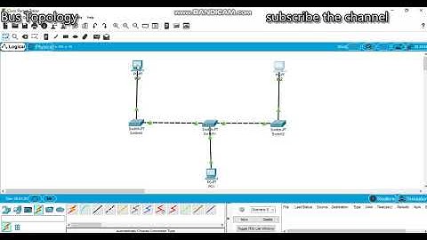 Bus Topology in Cisco Packet Tracer|Network Typologies |Network Connection|Diagram|Explained