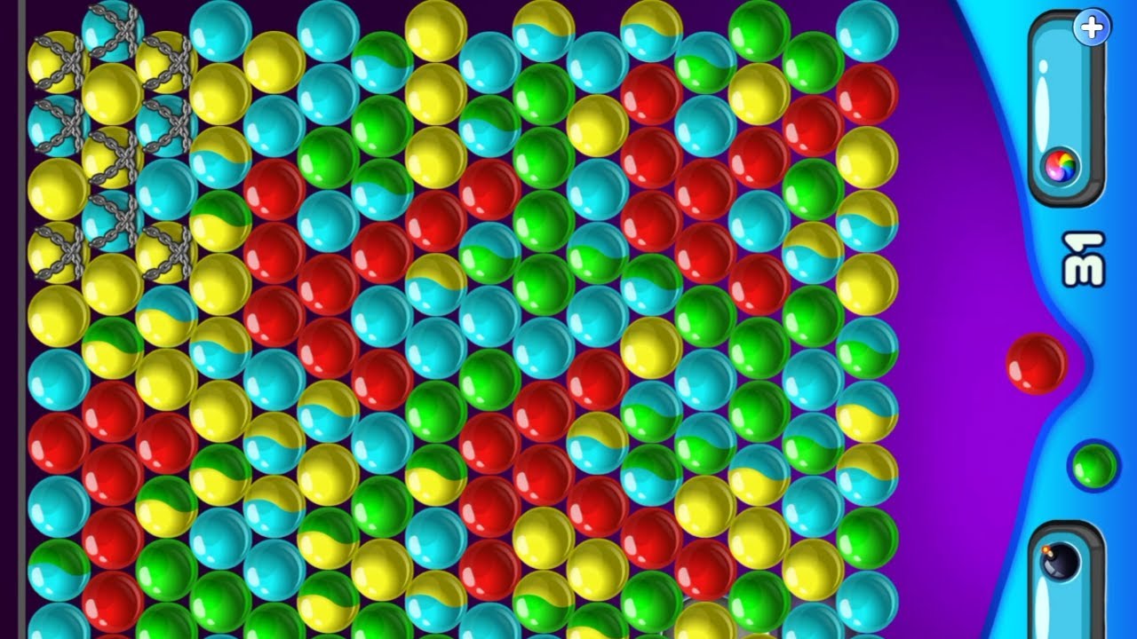 Bubble Shooter Gameplay New Levels | Bubble Shooter 2 Game - YouTube