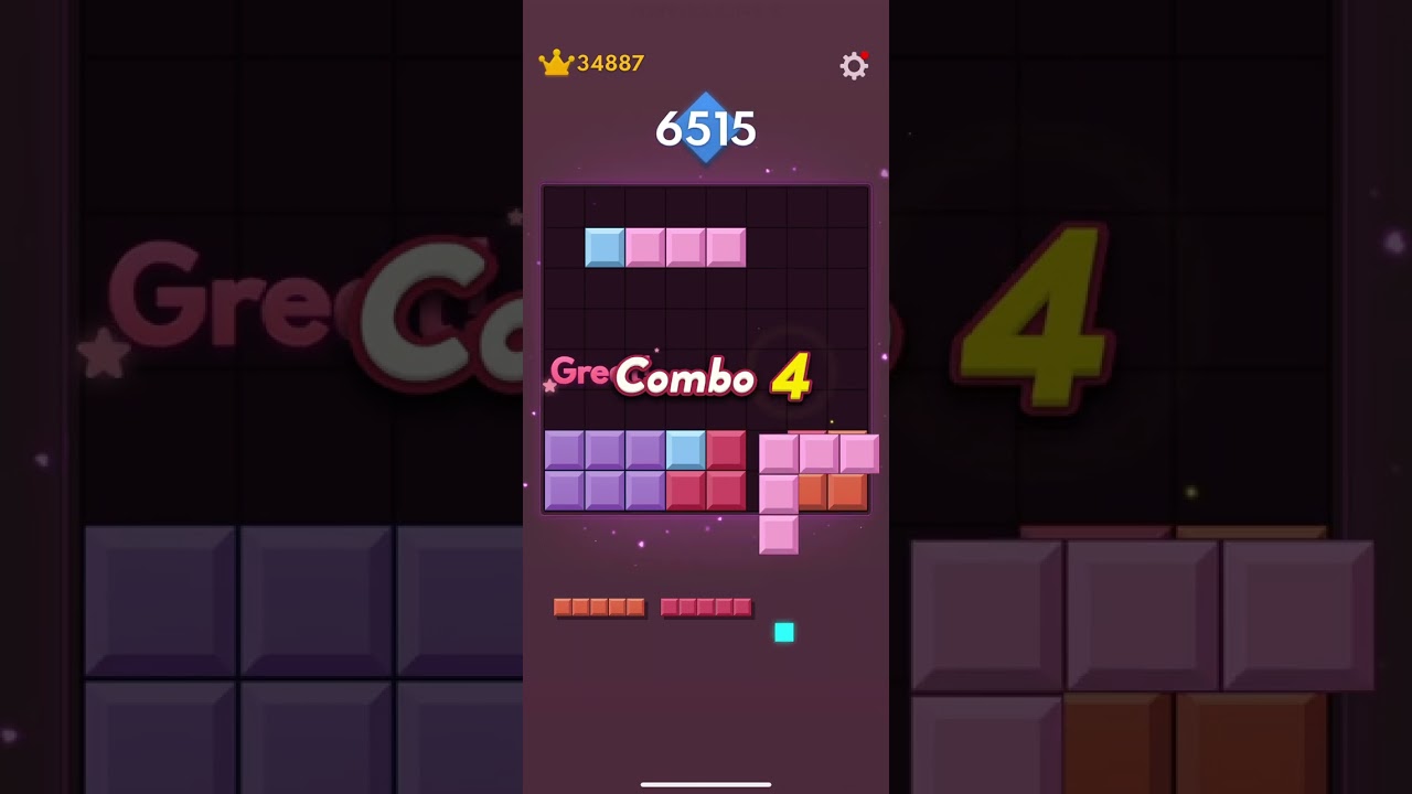 Playing block blast!