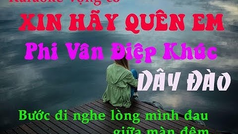 Karaoke Xin Hãy Quên Em | Phi Vân Điệp Khúc | Dây Đào | Bước đi nghe lòng mình đau giữa màn đêm...
