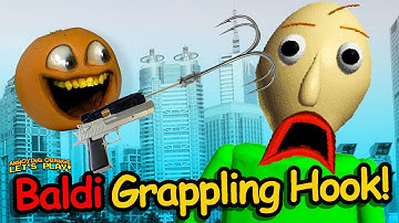 Baldi Grappling Hook! | Challenge Maps Demo (Annoying Orange)