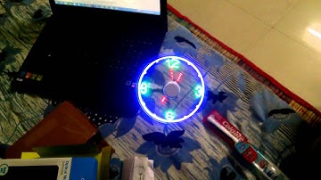 LED USB Fan Clock
