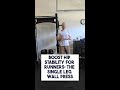 Boost Hip Stability for Runners: The Single Leg Wall Press #shorts