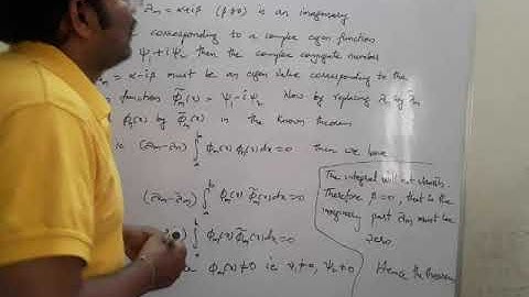 EIGEN VALUES OF A SYMMETRIC KERNEL ARE REAL