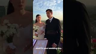 Bride: “Are you listening?”Groom: “Of course, love.”Also groom: “Was that a penalty?” 😂 #weddingday