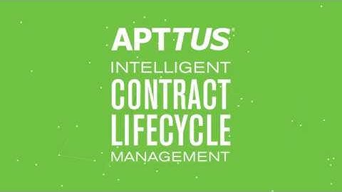 Apttus - Contract Lifecycle Management for Pharma